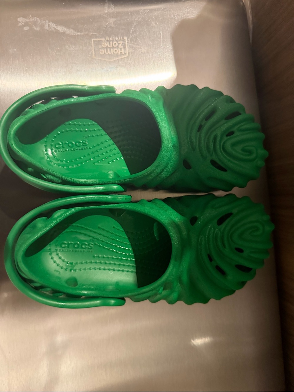 CROCS Kids' Green Sculpted Clog Sandals